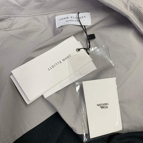 Blouson coupe-vent JOHN ELLIOTT Saison neuf taille L coton rayé gris noir