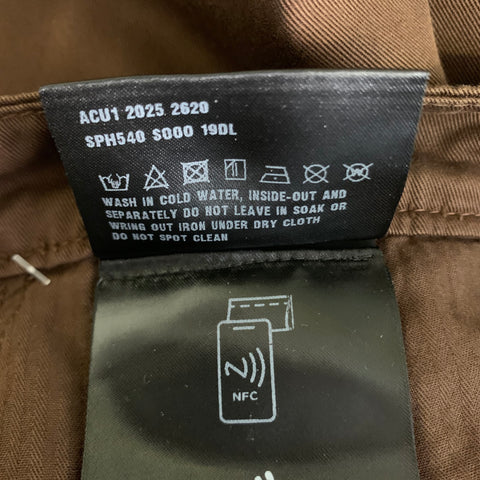 PRADA Size 36 Brown Cotton Zip Fly Casual Pants