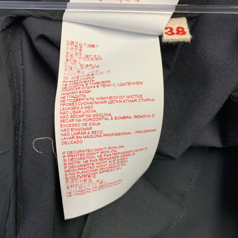 MARNI Size 2 Black Polyester Blend Zip Up Jacket Blazer