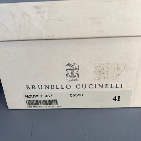 BRUNELLO CUCINELLI Size 8 Burgundy Leather Derby Lace-Up Shoes