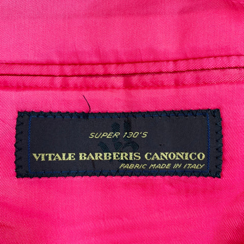 Ensemble Costume et Gilet ASTOR & BLACK Taille 44 Rayures Grises et Brunes, Simple Boutonnage