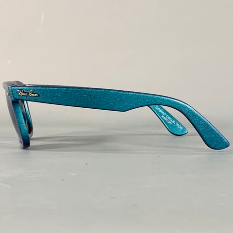 RAY-BAN COSMO COLLECTION One Size Blue Glitter Acetate Mirrored Sunglasses
