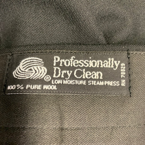 VINTAGE Size 39 Long Black Wool Coattails Tuxedo