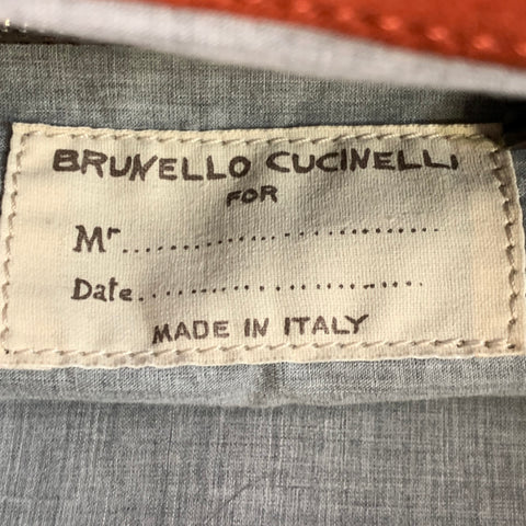 BRUNELLO CUCINELLI Chocolate Brown Leather Clasp Weekender Bag