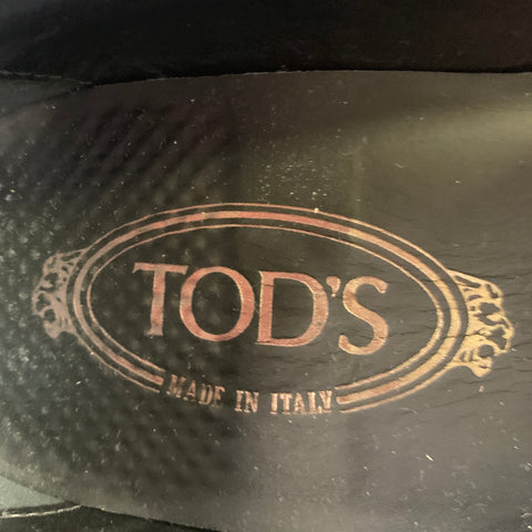 TOD'S Size 8.5 Blue Royal Blue Velvet Moccasin Loafers