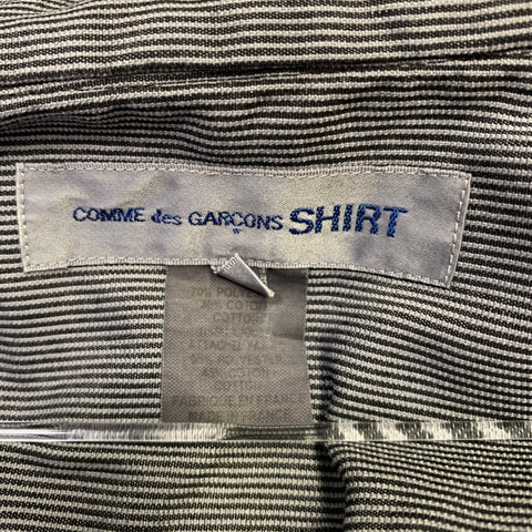 COMME des GARCONS SHIRT Size L Grey Charcoal Mixed Patterns Long Sleeve Shirt