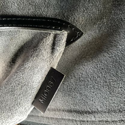LOUIS VUITTON ALMA Black MI0967 Waves Leather Handbag