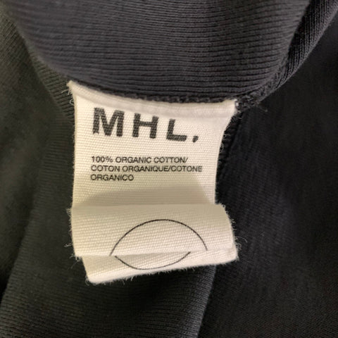 MARGARET HOWELL Size M Black Cotton High Collar Pullover