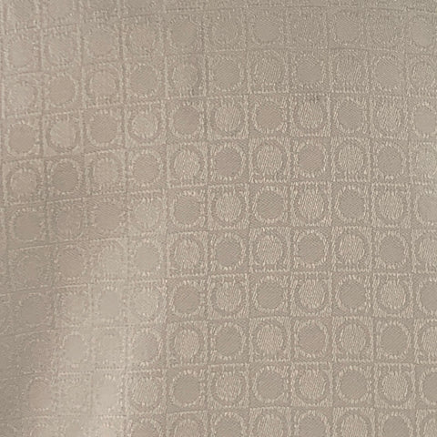 SALVATORE FERRAGAMO Size L White Circles Jacquard Derby Fit Long Sleeve Shirt