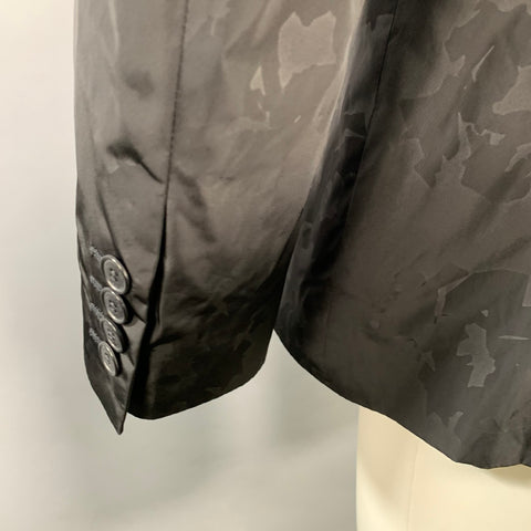 CALVIN KLEIN COLLECTION Taille 40 Veste de sport en polyester noir motif abstrait
