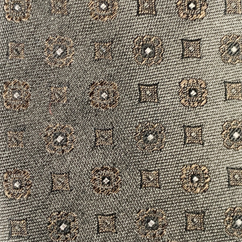 BURBERRY LONDON Grey Dots Silk Twill Tie