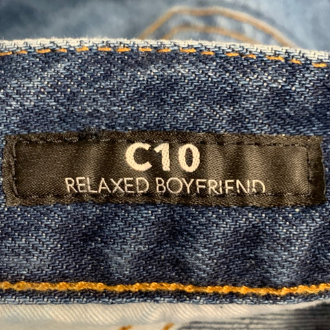PRPS Size 29 Relaxed Boyfriend Blue Cotton Straight Jeans