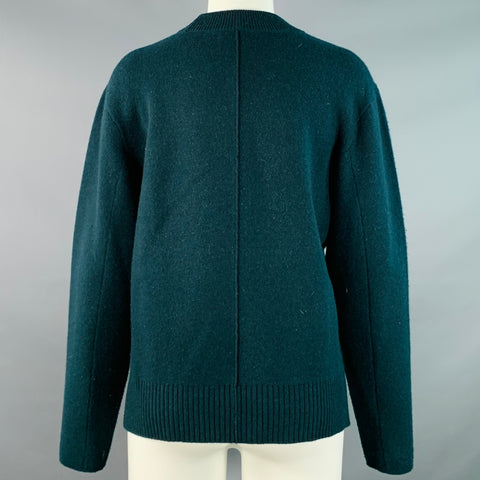 PROENZA SCHOULER Taille XS Pull col rond en mélange de cachemire vert foncé