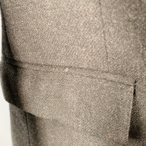 RALPH LAUREN Size 38 Regular Grey Black Woven Wool Notch Lapel Sport Coat