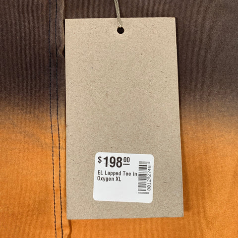 ECKHAUS LATTA Size XL Lapped Tan Multi Color Dyed Cotton Crew-Neck T-shirt