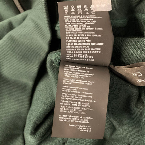 PRADA Size M Green Cotton Hooded Sweatshirt