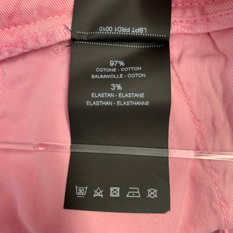 PT TORINO Size 34 Pink Cotton Blend Zip Fly Dress Pants