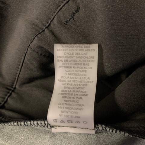 ELIE TAHARI Size 12 Black Polyurethane Straight leg Casual Pants