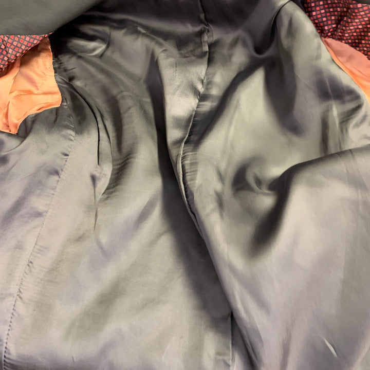 PAUL SMITH Size 6 Black Wool Twill Notch Lapel Jacket Blazer