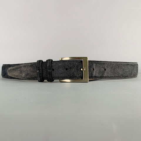 SAKS FIFTH AVENUE Size 42 Navy Suede Belt