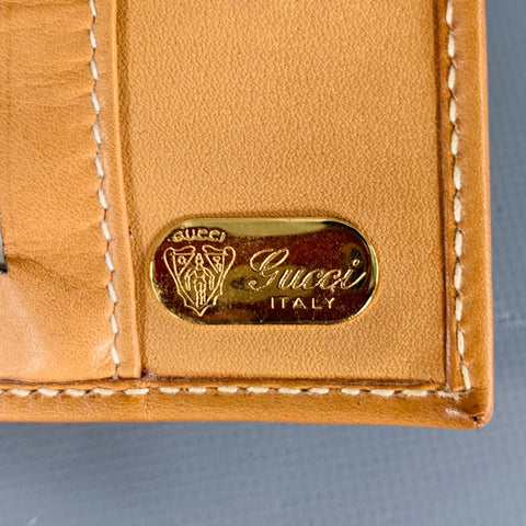 GUCCI Guccissima Beige Tan Monogram Coated Canvas Leather Wallet