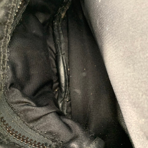 Sac de voyage JOHNSON LEATHERS en cuir matelassé noir