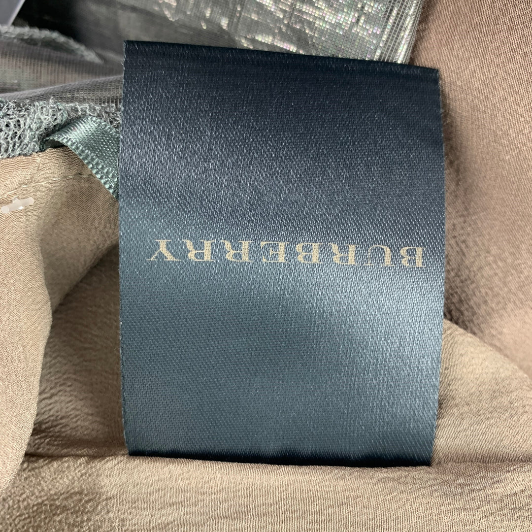 BURBERRY PRORSUM Size 4 Gunmetal Silk Blend Metallic Shift Dress – Sui  Generis Designer Consignment