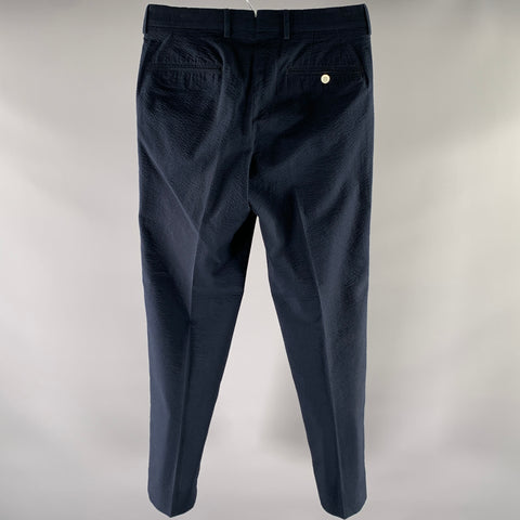 BROOKS BROTHERS Size 30 Navy Seersucker Cotton Pants