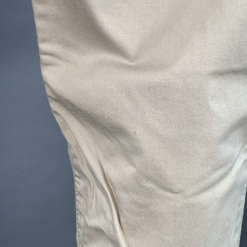 EMPORIO ARMANI Size 33 Beige Cotton Blend Slim Straight Button Fly Casual Pants