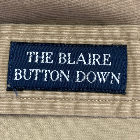 RALPH LAUREN Size XL Taupe Corduroy Cotton Button Down Long Sleeve Shirt