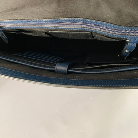 MICHAEL KORS Navy Saffiano Leather Messenger Bag