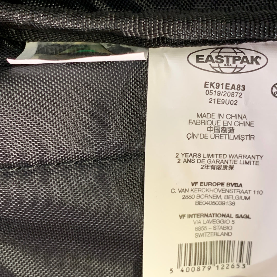 EASTPAK x RAF SIMONS Black Silver Textured Polyester Blend Backpack