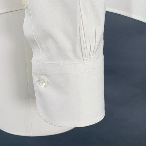 Chemise ajustée boutonnée Brooks Brothers en mélange de coton blanc taille 8