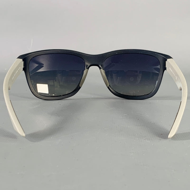PRADA SPORT Black Grey Red Acetate Sunglasses