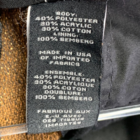 MARC by MARC JACOBS Size 30 Gold Metallic Polyester Blend Flat Front Dress Pants