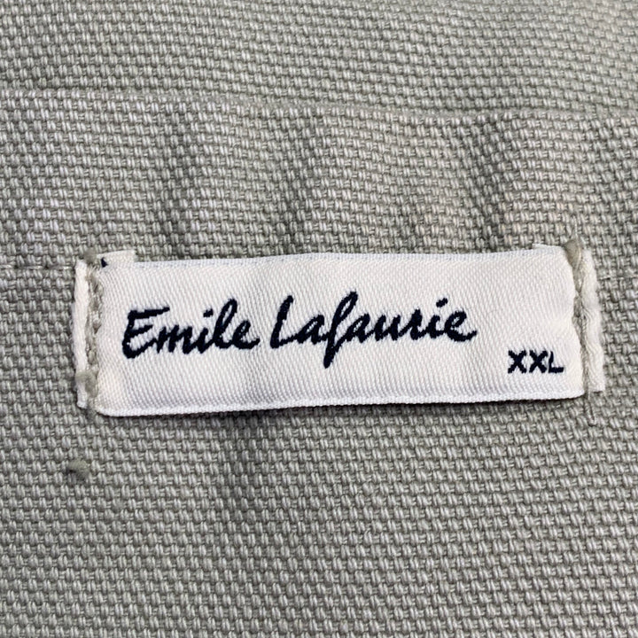 EMILE LAFAURIE Size XXL Braque Grey Cotton Chore Coat