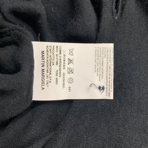MAISON MARTIN MARGIELA Talla S Vestido suéter de viscosa / lana negro