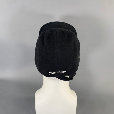 SUPREME x LACOSTE  One Size Black Logo Cotton Hats