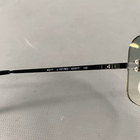 CHANEL Black Green Sunglasses