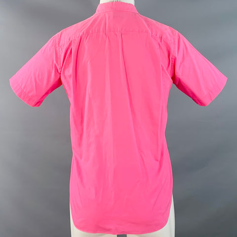 COMME des GARCONS HOMME PLUS Size XS Pink Multi Color Ruffled Short Sleeve Shirt