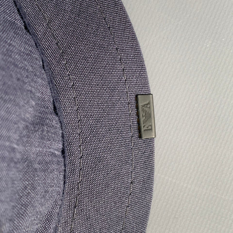 EMPORIO ARMANI Navy Grey Cotton Blend Hats