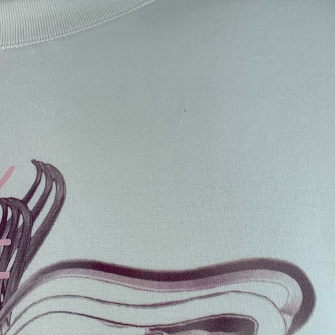 GIVENCHY 2020 Size M Lunar New Year White Pink Rat Print Cotton Crew Neck T-shirt