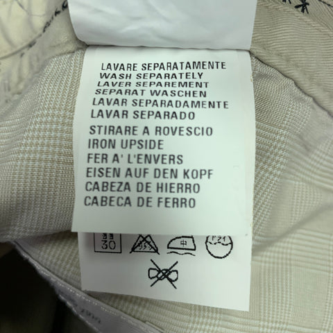 ERMENEGILDO ZEGNA Size 33 Beige Cotton Blend Straight Jeans