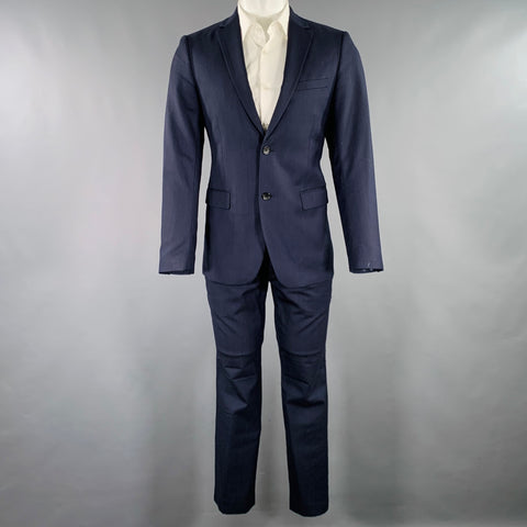 THEORY Size 38 Navy Wool Single Breasted Suit