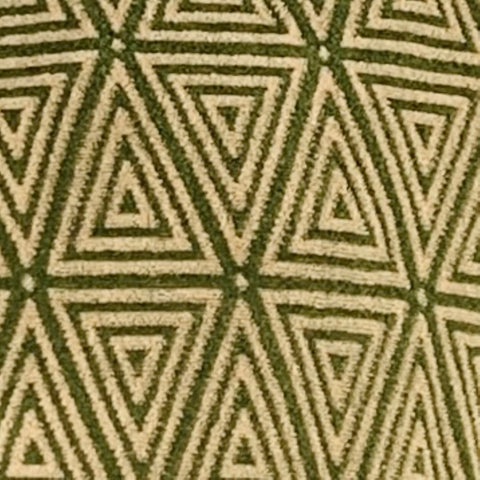 TODD SNYDER Size XL Green Taupe Triangle Cotton Blend Short Sleeve Shirt