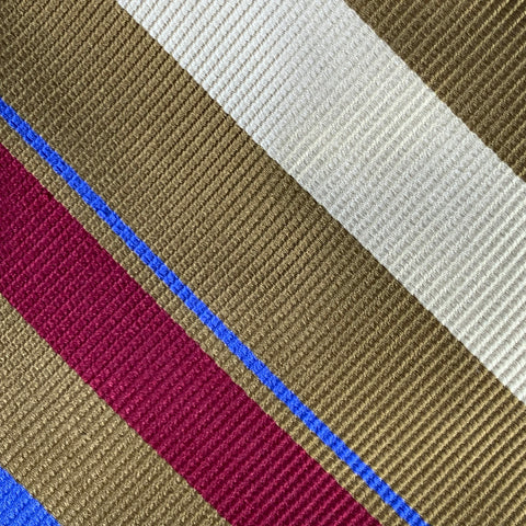 O'CONNELL'S Gold Red Diagonal Stripe Twill Tie