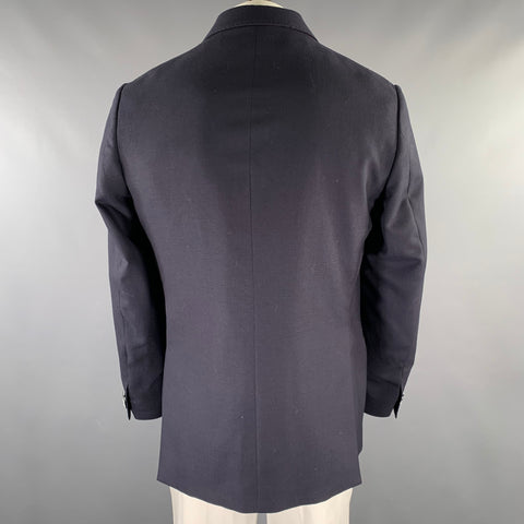 Blouson bomber en laine chinée bleu marine CORNELIANI Taille L