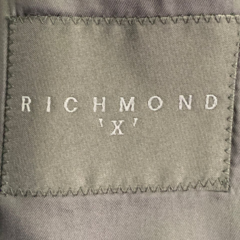 JOHN RICHMOND Size 38 Black Nailhead Wool Blend Notch Lapel Sport Coat