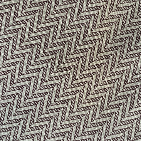 Cravate en Soie Chevrons Marron Fauve GIORGIO ARMANI
