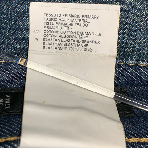 DSQUARED2 Size 30 Blue Distressed Contrast Stitch Jeans